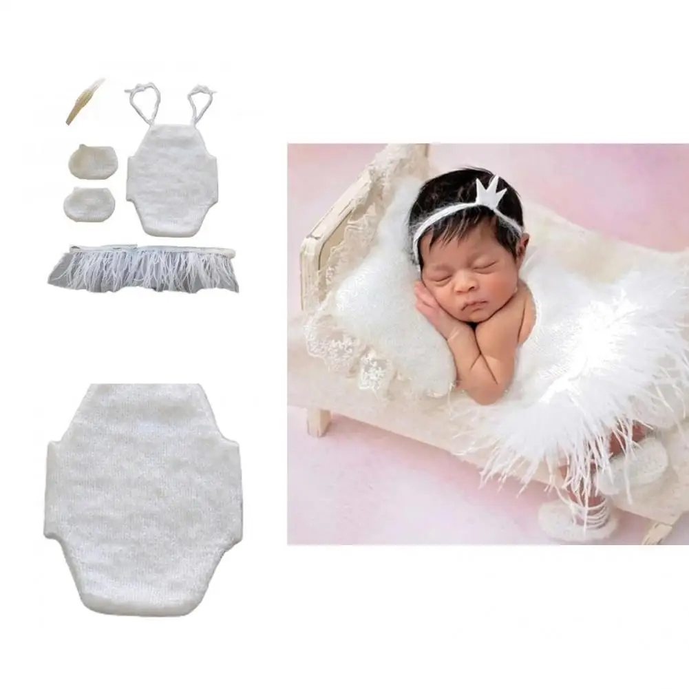 

Washable 1 Set Attractive Decorative Good Woven Baby Clothes Hard to Fade Baby Clothes Elegant Infant Accessories