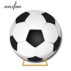 Задний фон для фотосъемки с круглым кольцом Sensfun, эластичный футбольный тематический фон для маленьких мальчиков на 1-й день рождения