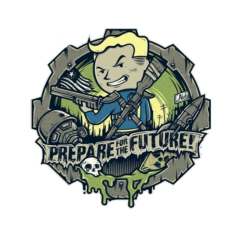 

Fallout Game Car Decal Funny Stickers Waterproof Sunscreen ScratchProof DIY Custom Printing Phone Window Engine Cover Decorative