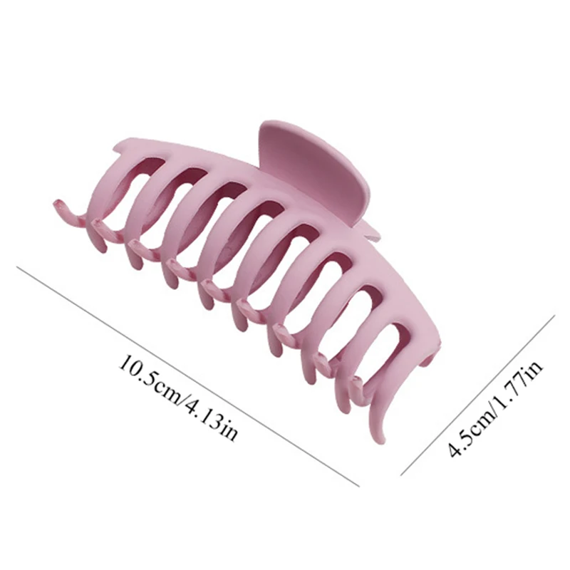 

1PC Simple Solid Color Hair Claws Elegant Frosted Acrylic Hair Clip Hairpin Barrettes For Women Girls Headwear Hair Accessories