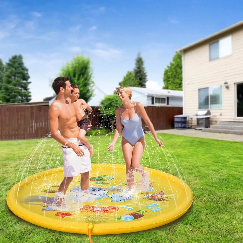170 см детский водный коврик для игр водная колонка из ПВХ фонтан поплавок бассейн