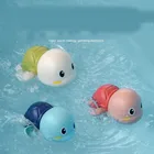 Пятицветная водяная маленькая черепаха для купания, заводная вращающаяся игрушка в виде животного, детская игрушка для ванны, детские игрушки для малышей