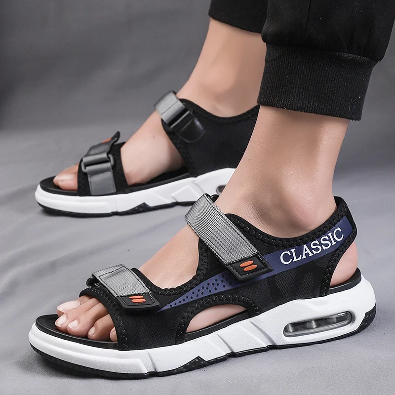 

De сандалии гэта повседневные 44 удобные мужские Слип сандалии в римском стиле размер мужская летняя модельная обувь praia homme мужские гладиато...