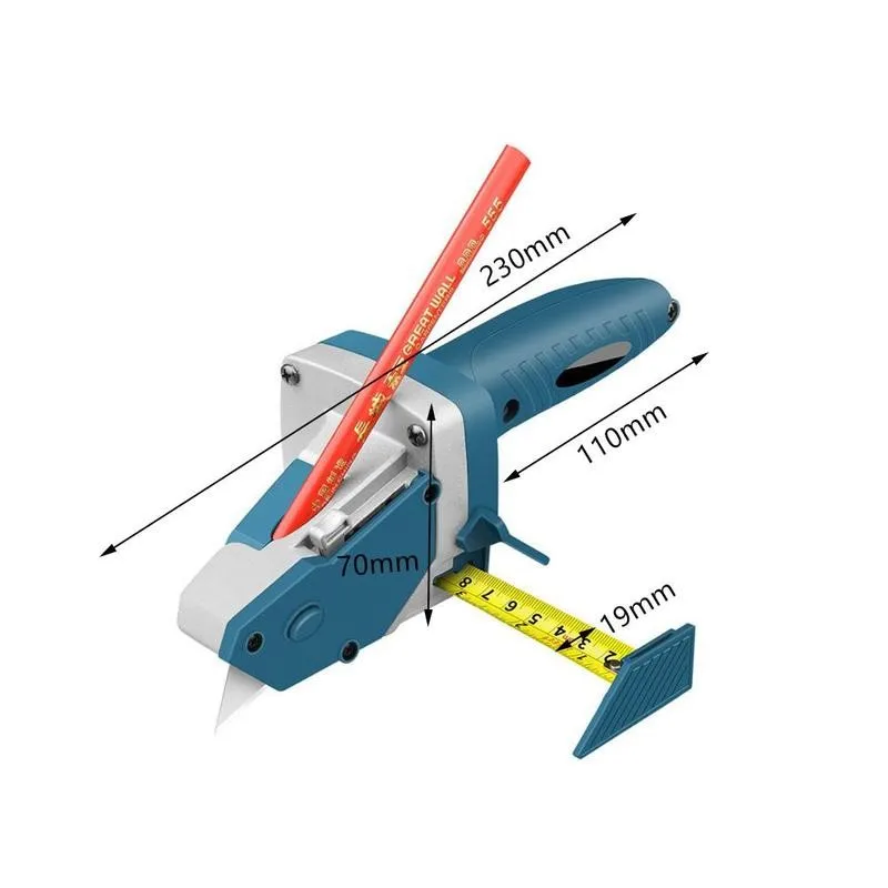 

Gypsum Board Cutting Tool Drywall Cutting Artifact Tool With Scale Toohr Woodworking Scribe Woodworking Cutting Board Tools