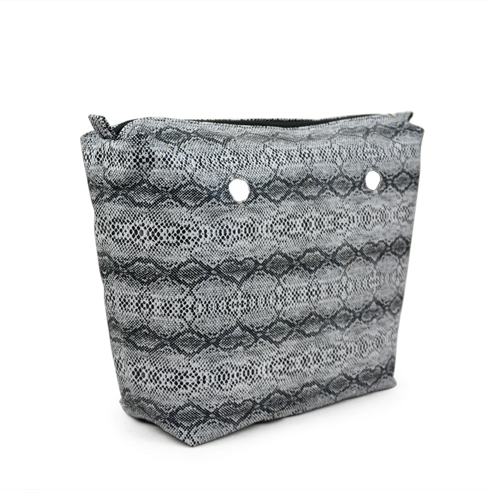 TANQU Waterproof Faux Snakeskin Leather Serpentine Insert Pocket Plus Trim Handle Combination for Classic Mini Obag Handbag | Багаж и