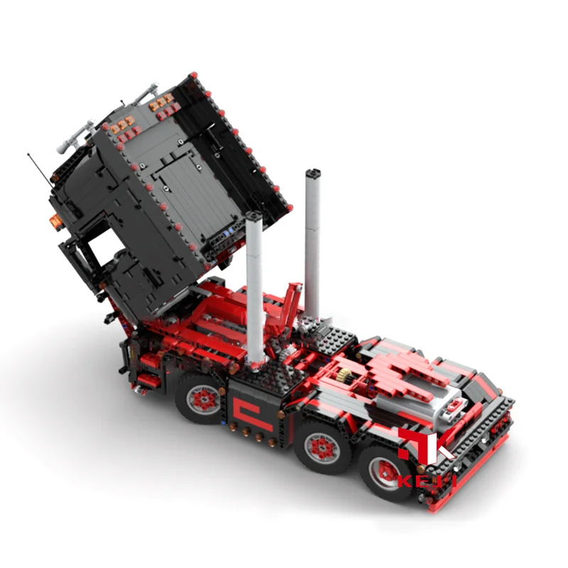 KEJI MOC-62038 Scania грузовик R620 прицеп Инженерная техника Радиоуправляемый пульт