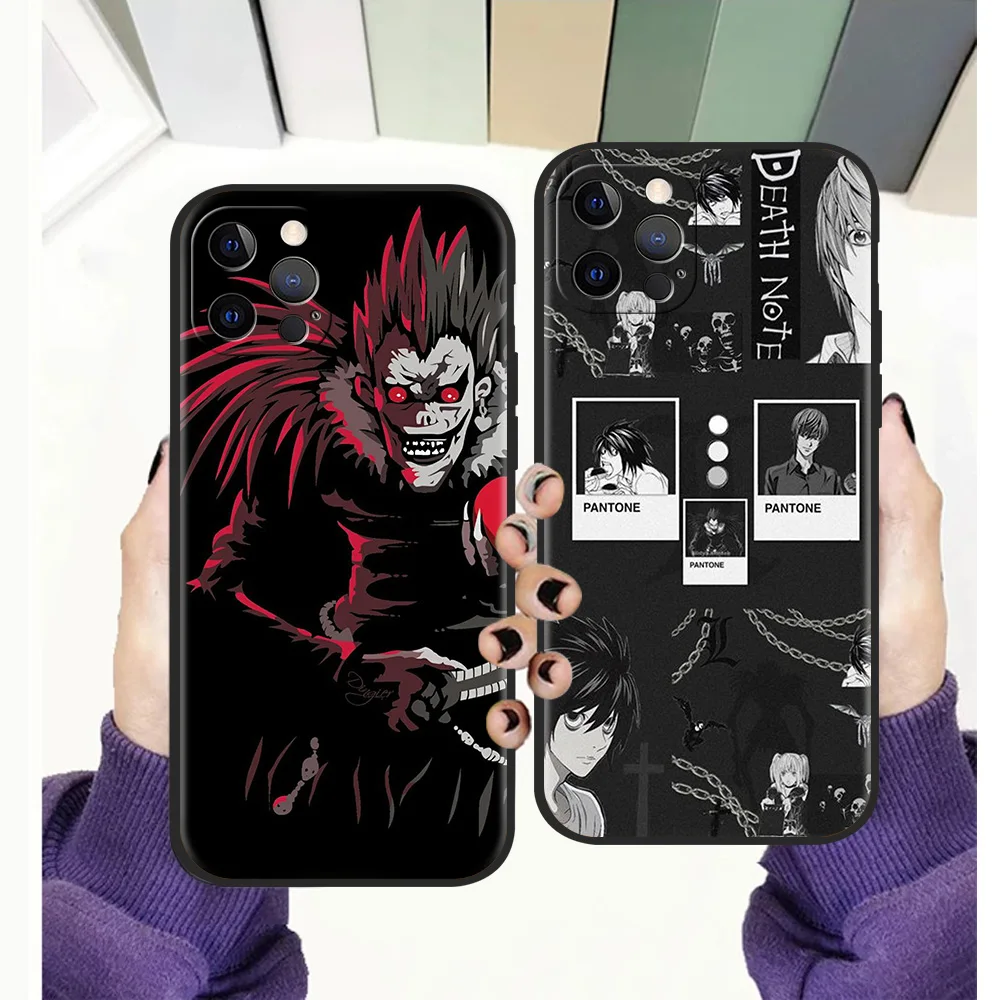

Death Note Ryuk Kira Phone Case for iPhone 12 13 Pro Max XR X XS Max 11 Pro Max 7 8 Plus SE 2020 Soft Silicon Cover Shell Fundas