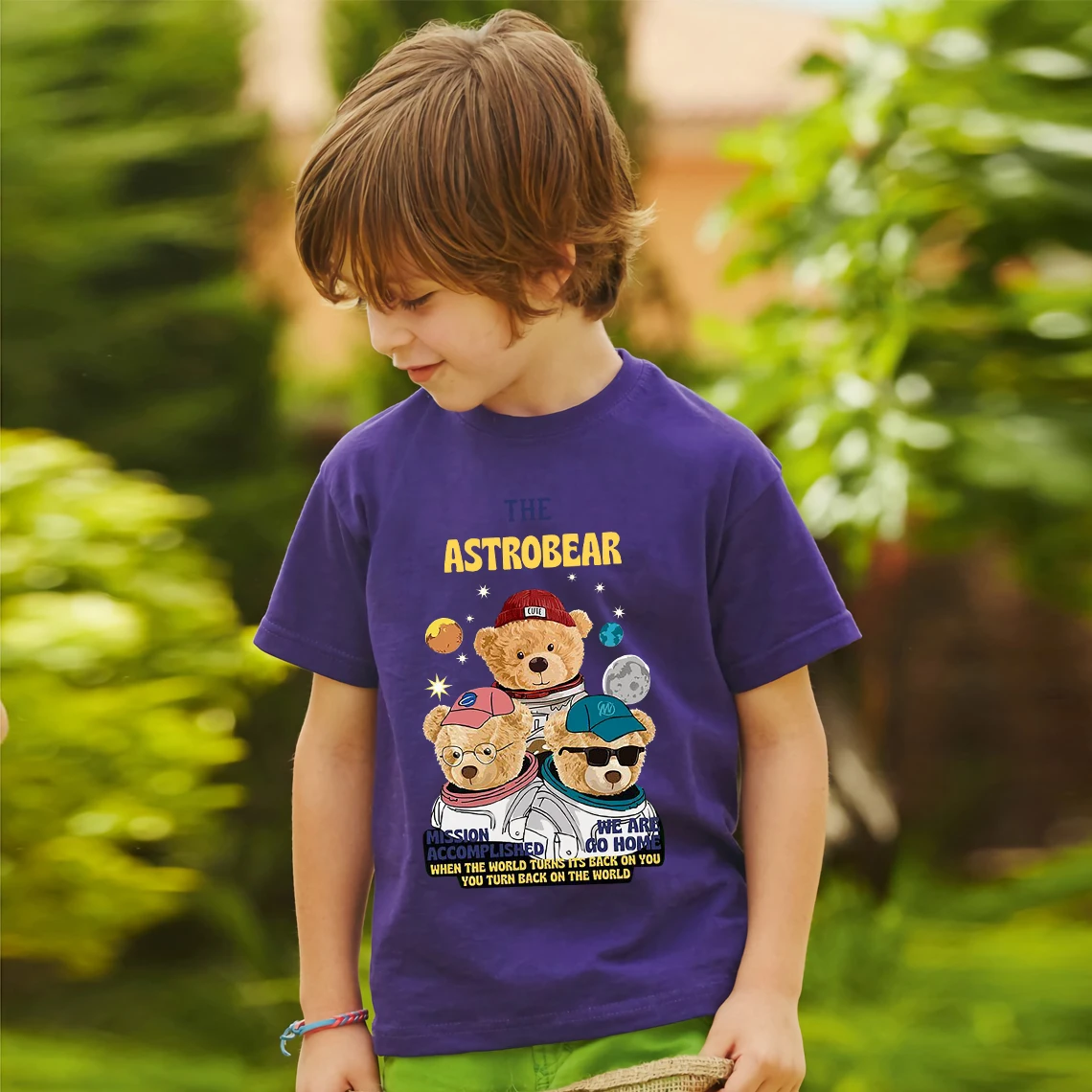 Детская летняя спортивная футболка из 100% хлопка с коротким рукавом и круглым