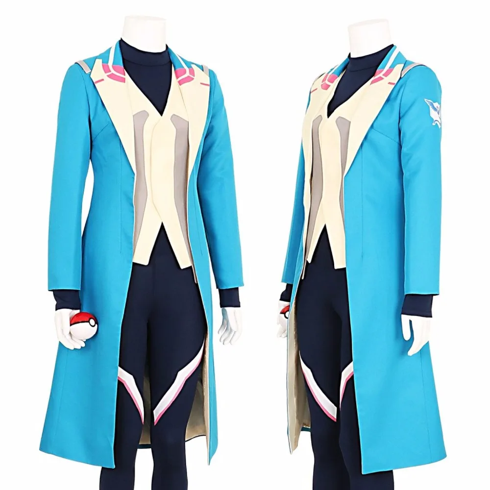 Pokemon Go Blanche Team Mystic Leader Cosplay Costume Tailor Made | Тематическая одежда и униформа