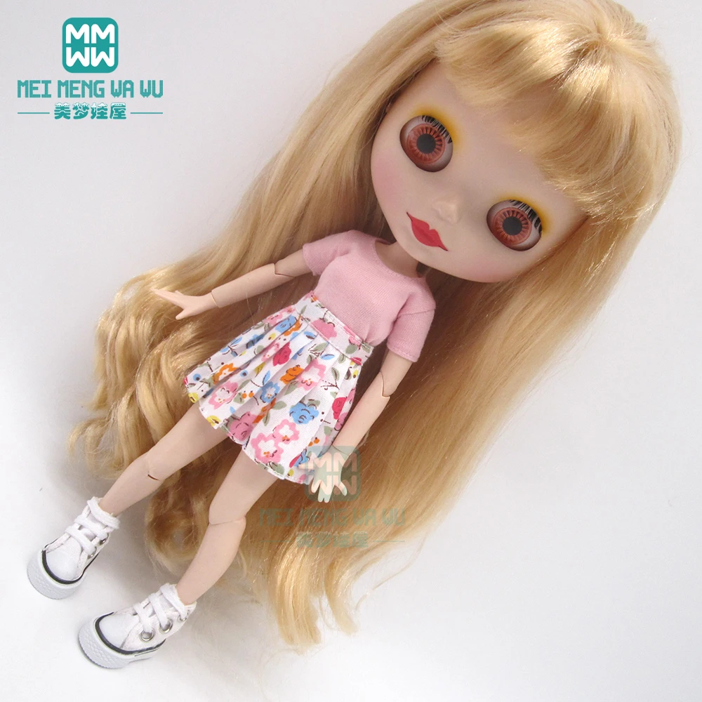 Одежда для кукол Blyth свитер + джинсовая юбка кроссовки аксессуары Azone1/6 | Игрушки и
