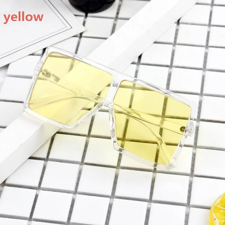 

Kids Girls Boys Sunglasses Infant Transparent Frame Sun Glasses Eye Wear Child Shades Children Glasses Square Sunglasses