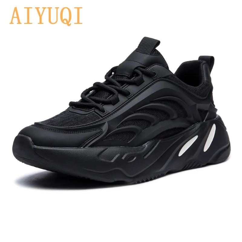 

AIYUQI Men's Mesh Sneakers Shoes Summer New Breathable Casual Shoes Men All-match Increased Thick-soled Shoes