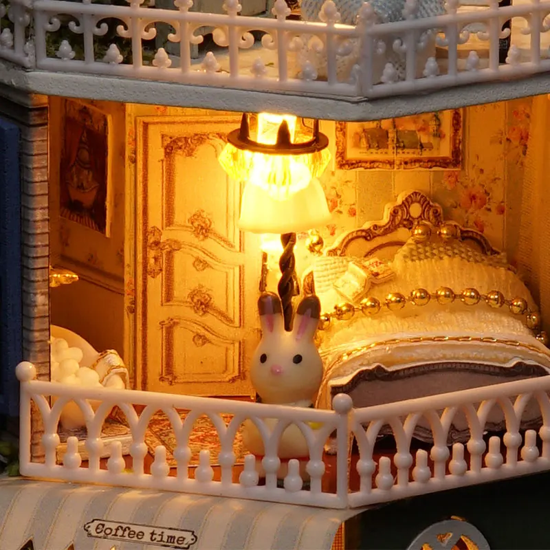 Мини Кукольный дом Бесплатная Пылезащитный чехол &quotсделай сам&quot музыкальная