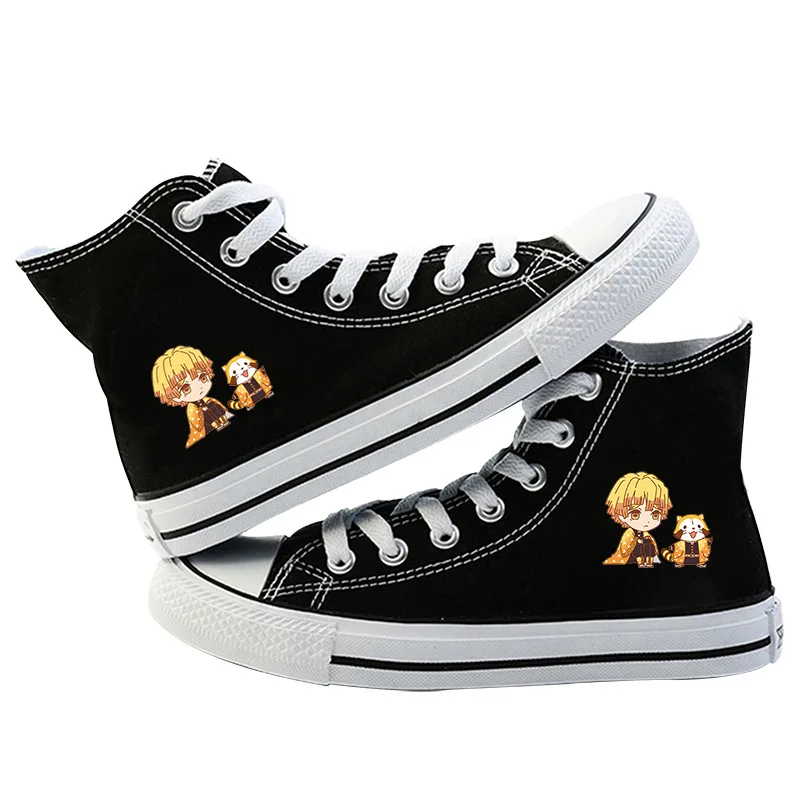 

Anime Cartoon Demon Slayer Kamado Tanjirou Inosuke Agatsuma Zenitsu Casual Canvas Shoes plimsolls Sneakers