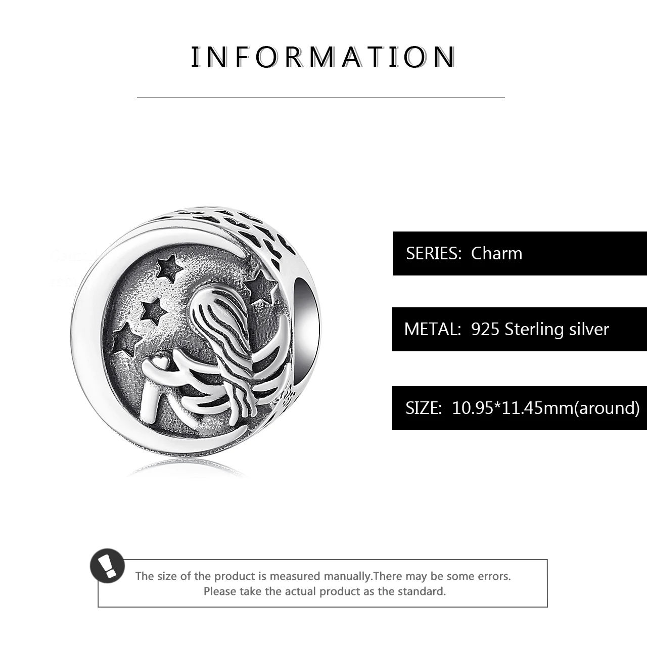 Женские серебряные бусины с изображением бога Луны | Украшения и аксессуары