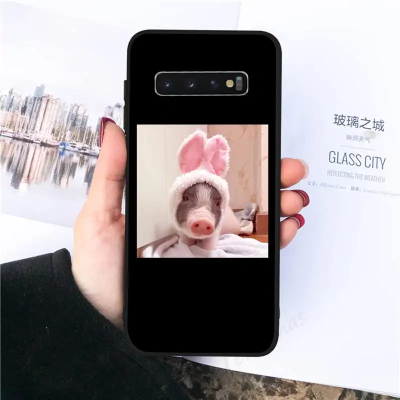 

Cute pet pig Phone Case For Samsung galaxy S 8 9 10 20 21 30 A 30 50 51 70 note 10 plus Ultra 5g