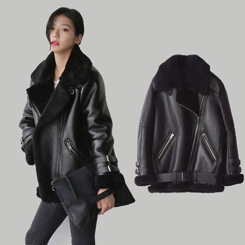 Brand Russian Style Winter Womens Fur Faux Fur Coats Thick Velvet Womans Overcoat Streewear Mens Faux Fur Leather Jackets Velvet