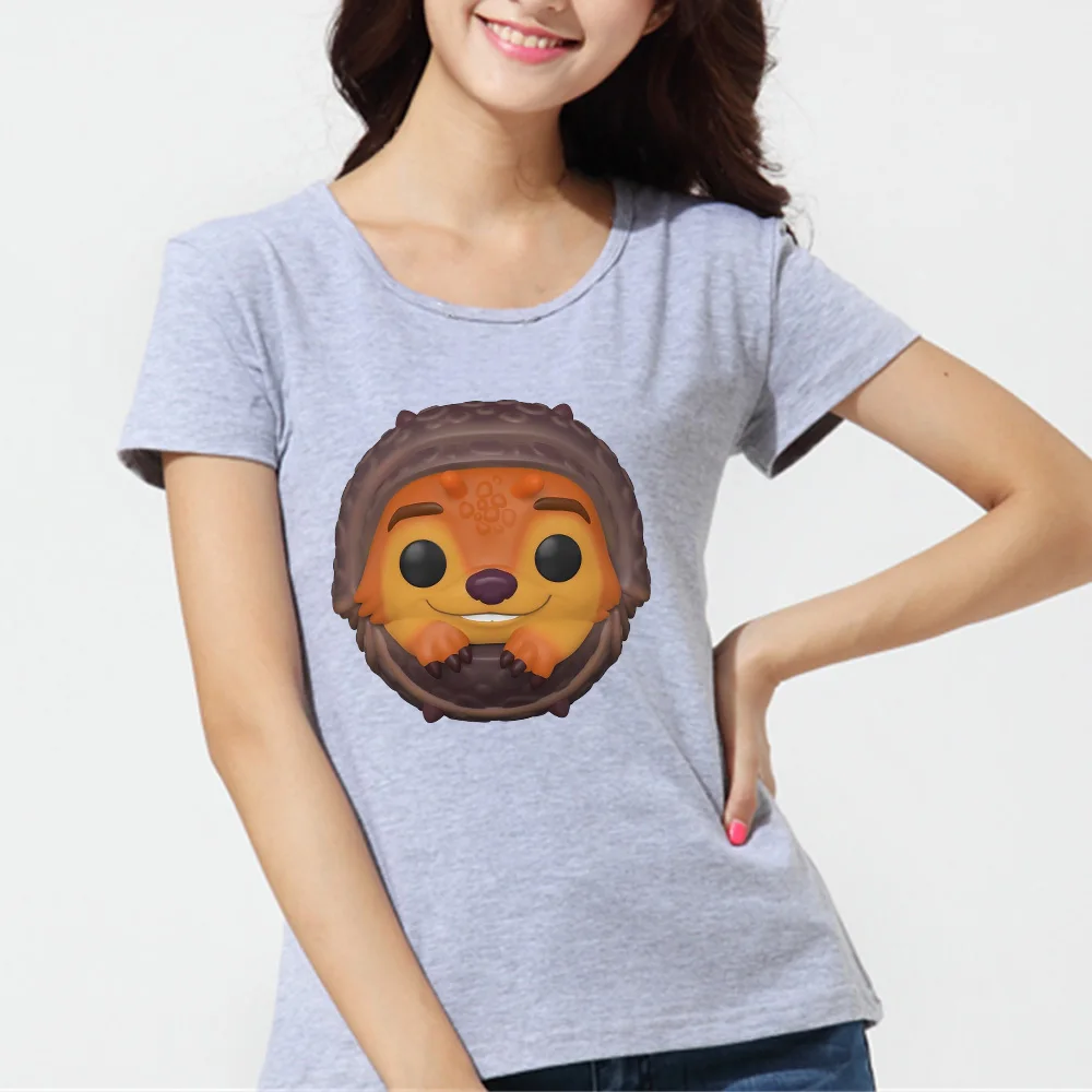 

Футболка женская летняя с круглым вырезом, коротким рукавом и принтом