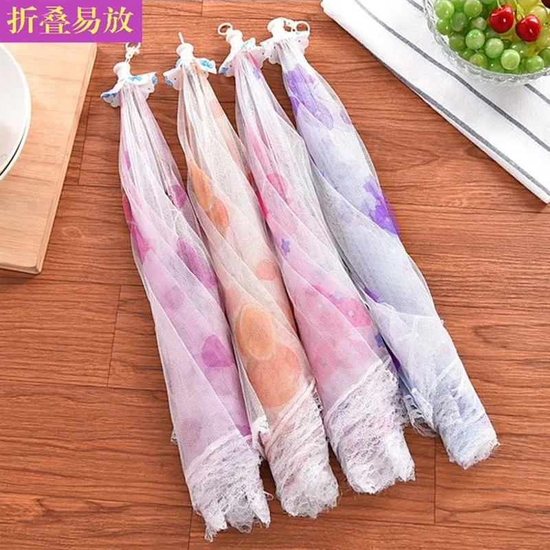 T крышка для обеденного стола кружевная сетка складывающаяся еды с принтом