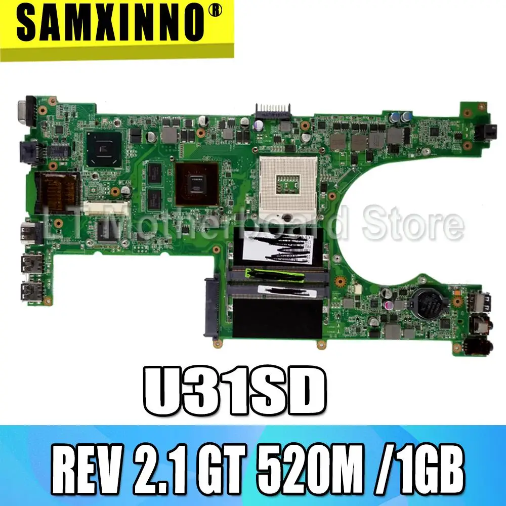 Материнская плата для For Asus U31SD U31S X35S U31SG материнская ноутбука REV: 2 1 GT 520 M/1 GB 60 N4LMB2000