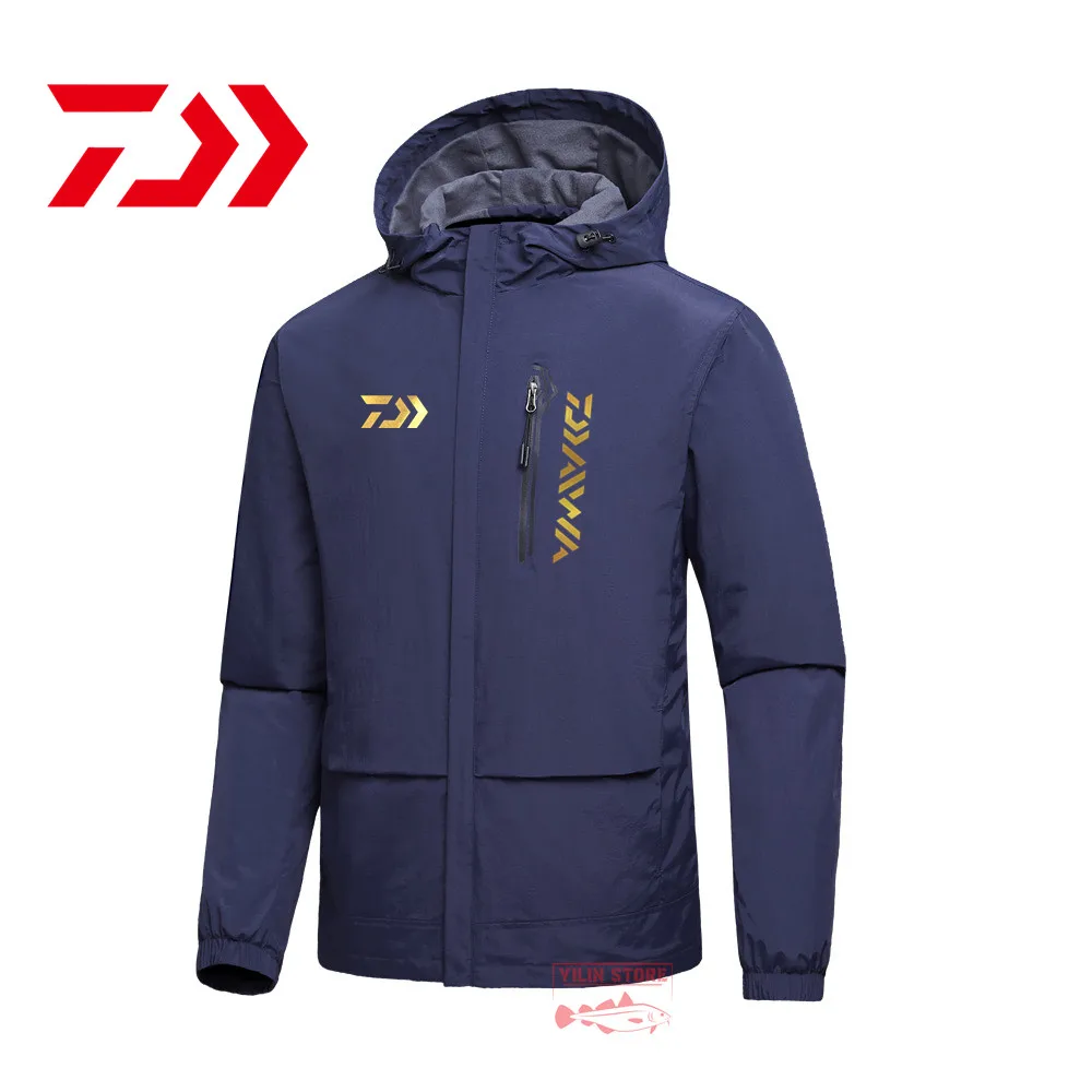 

Daiwa Men's Autumn Outdoor Leisure Thin Fishing Suit Comfortable Waterproof and Breathable Mountaineering Hunting Fishing Jacket