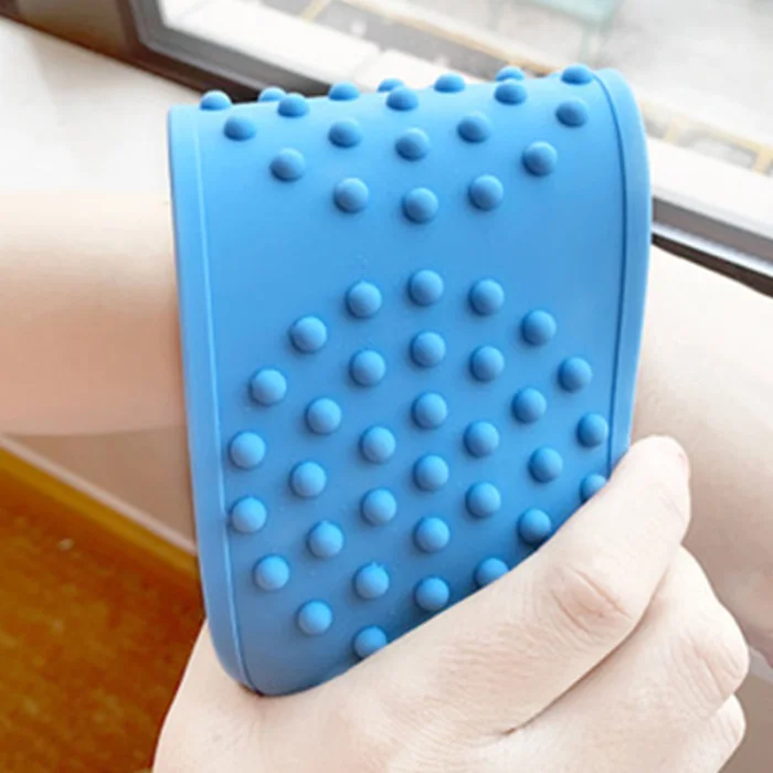 Body Wash Silicone Body Scrubber Belt Double Side Shower Exfoliating Belt Removes Bath Towel DC156