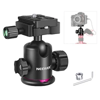 neewer ball head tripod mount with cold shoe mic rotating panoramic ball head 14 inch quick release plate for tripod monopod