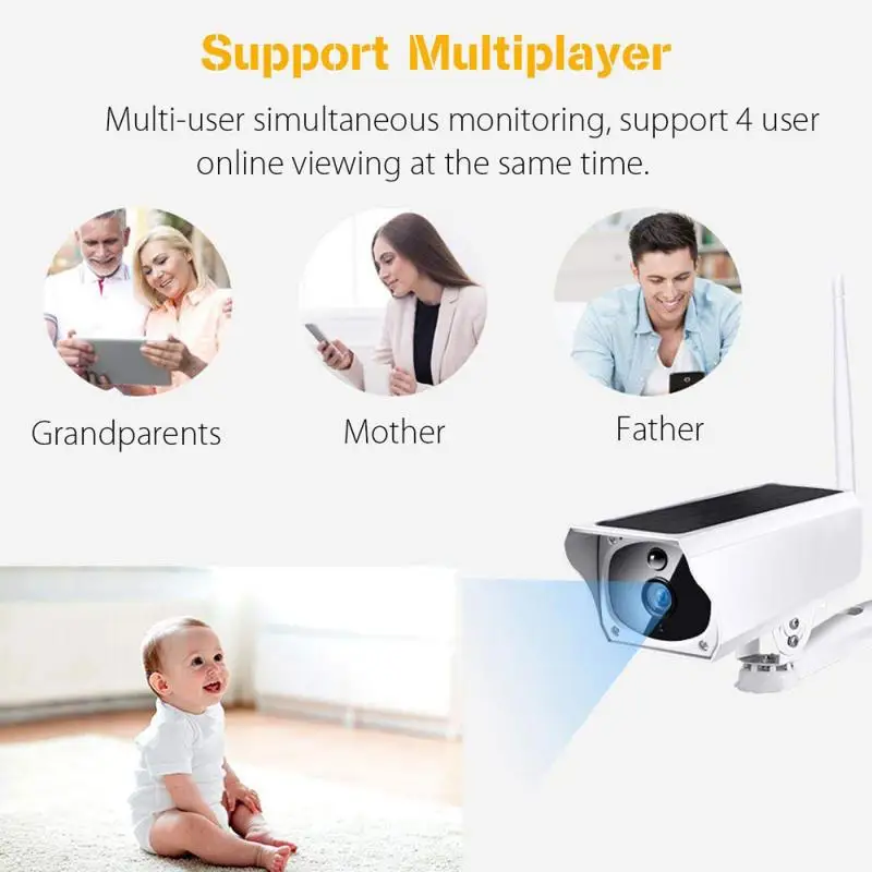Наружная IP камера 1080P Full HD водонепроницаемая Wi Fi видеонаблюдения безопасности
