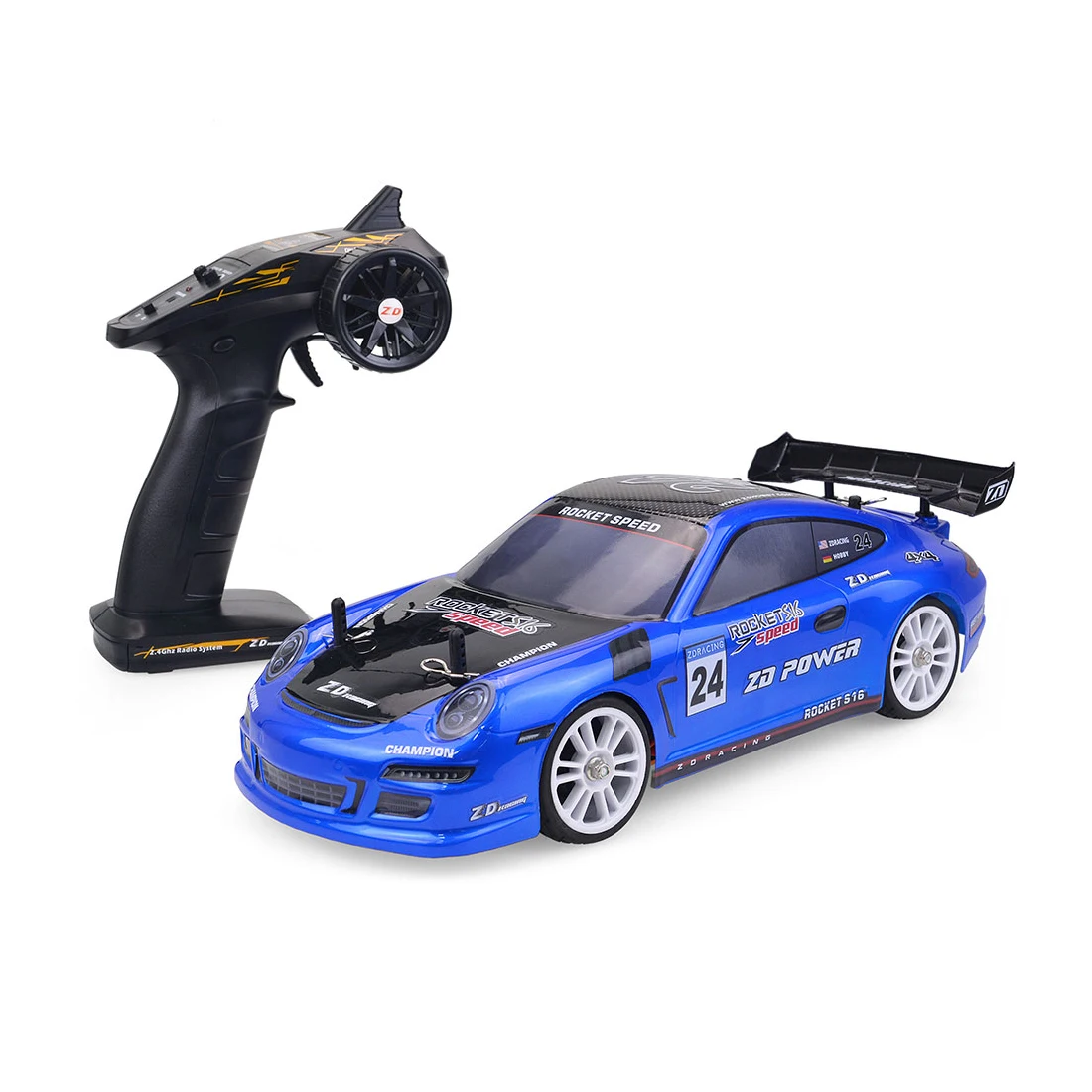 

ZD Racing S16 1/16 2.4GHz 4WD High Speed Electric Remote Control Vehicle RTR 60km/h LED Brushless RC Racing Car Drift Car Toy