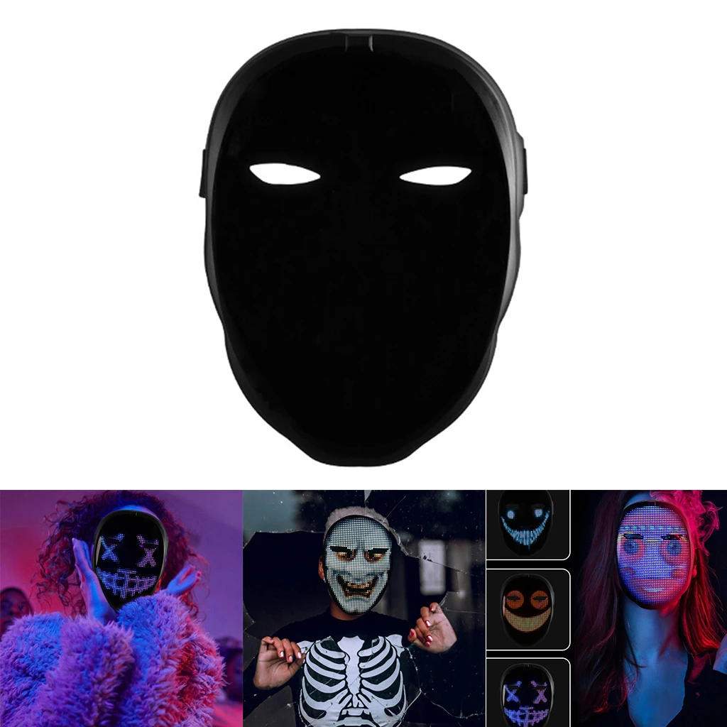 

Clubbing LED Light Mask Costume Rave Cosplay Party Adults Costumes Led Masks Props Christmas Decor