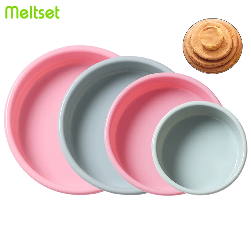 Круглый Форма силиконовые формы Слоеный Пирог форма для тостов хлеба торта Мусса