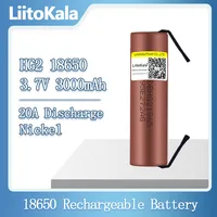 Аккумулятор LiitoKala HG2 18650, 3000 мА ч, 1-20 шт., 3,6 В, разряд 20 А, выделенный высокомощный разряд + DIY Nicke