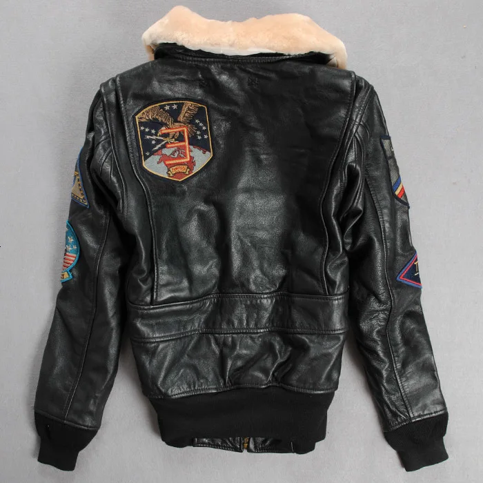 2020 New Women's Genuine Leather Jacket lady Cowhide Skin Flight Pilot Bomber Motorcycle Biker Coats | Женская одежда