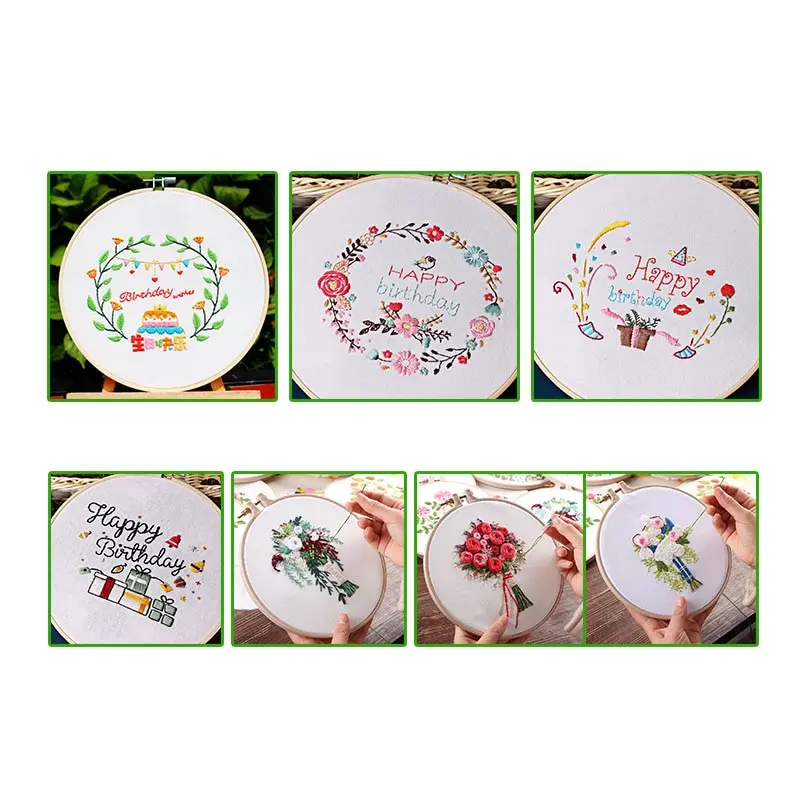 Сделай Сам лента вышивка цветы набор без рамки для Европы начинающих рукоделие