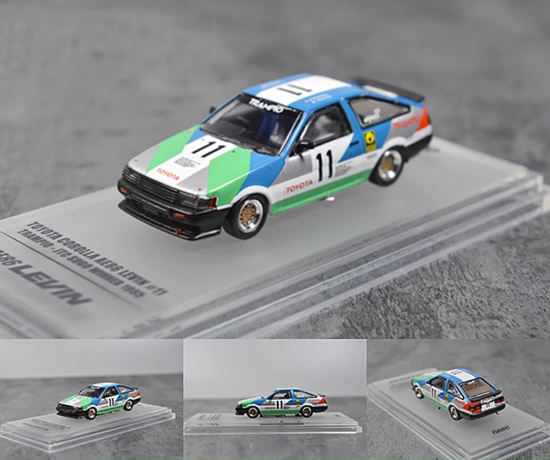 Литья под давлением 1: 64 модель автомобиля металлическое ведро сплав Corolla levin AE86 11 #