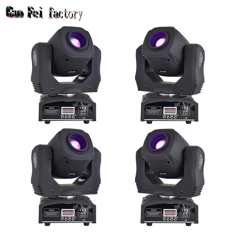 

Led Moving Head Spot 60W 8Gobos 7Colors Mini Mobile Spotlight For DJ DMX Stage Lights