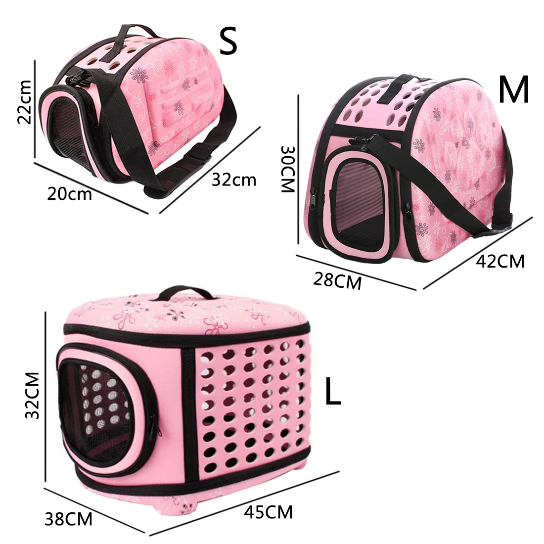 Переноска для домашних животных складная сумка тоут с боковыми ручками