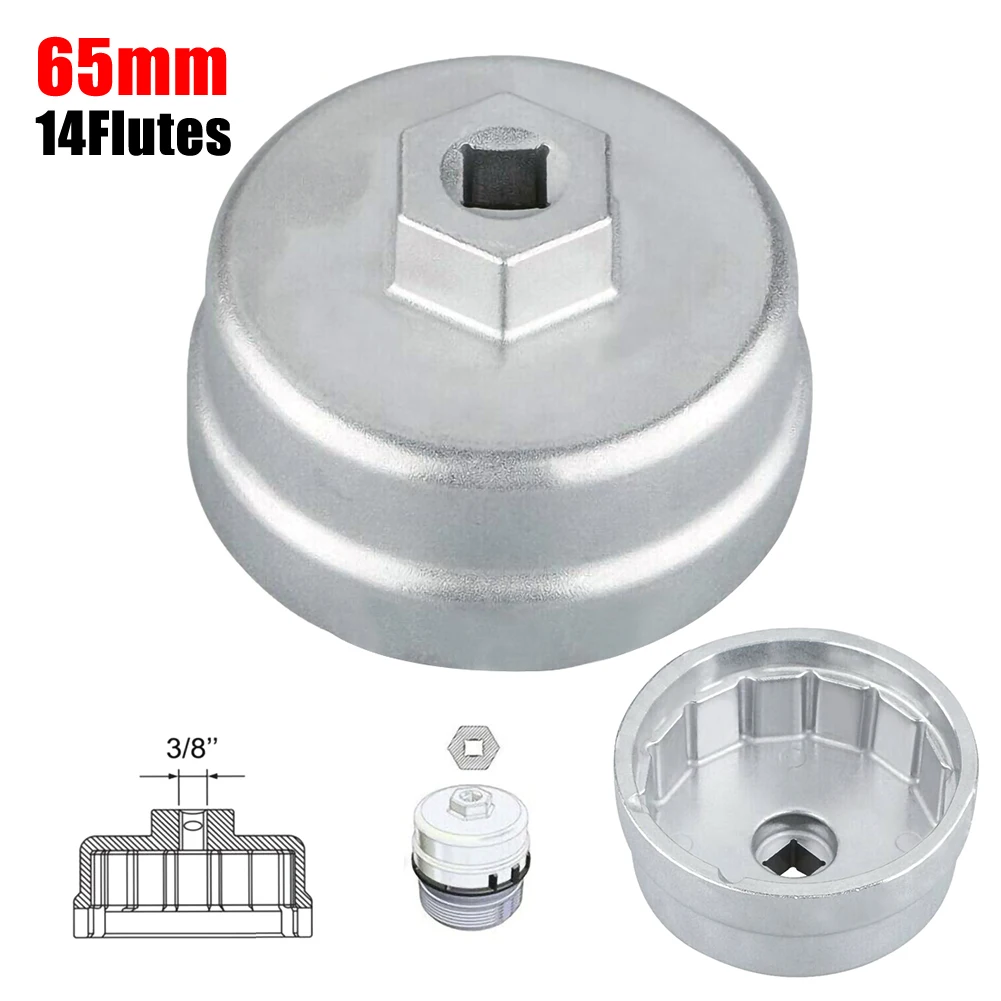

Oil Filter Cap Wrench Cup Socket Remover Tool For Toyota Lexus 65MM 14 Flutes