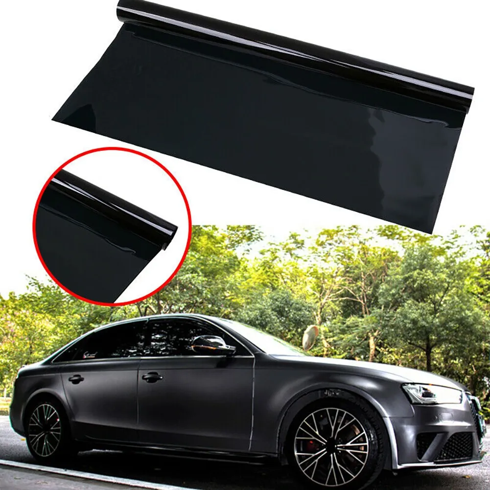 

Black Window Tint Car FILM Limo Dark Office UV Blocker Universal 1% VLT