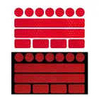 13 шт. автомобиль Безопасность светоотражающие полоски наклейки для автомобиля стикер Безопасность Предупреждение ленты бампер автомобиля стикер автомобиля для укладки волос