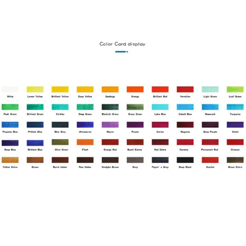 

50-Color Solid Watercolor Paint Set, Basic Neon Flash Watercolor Paint for Painting Art Paint