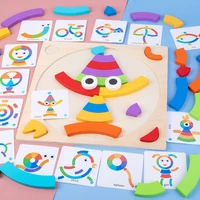 montessori creative rainbow assembling building block toys childrens education color cognitive babys intellectual development