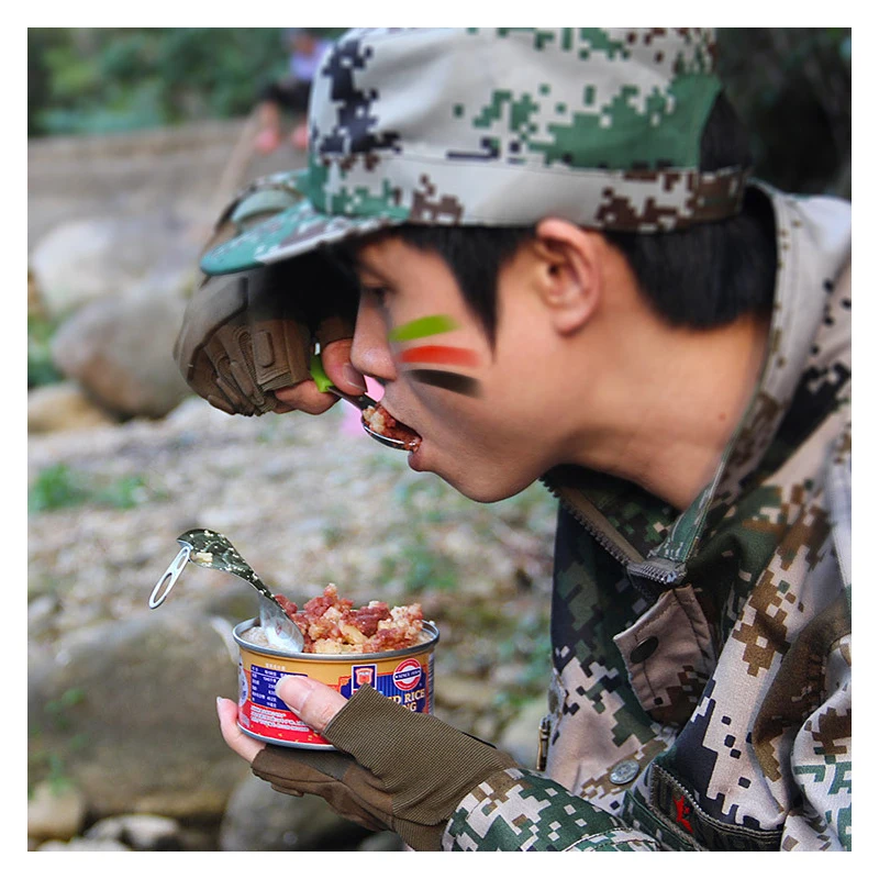 Многофункциональный Открытый кемпинговая вилка нож набор ложек 210 Стальной