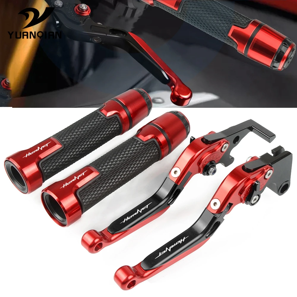 

Motorcycle CNC Adjustable Brake Clutch Lever Handlebar Hand Grip Set FOR HONDA CB599 CB600F HORNET 1998-2006 1999 2000 2004 2005