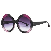 new stylish colorful gradient frame women sunglasses hip hop street beat eyewear fashion round men sun glasses shades for female