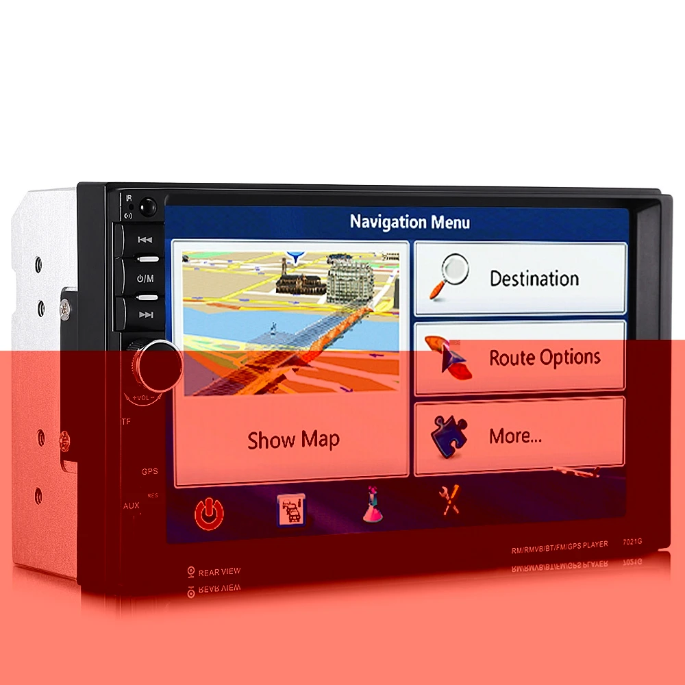 OllyMurs хит 7021G 7 дюймов Автомобильный MP5 плеер Bluetooth FM радио gps со встроенной картой Европы XL-107