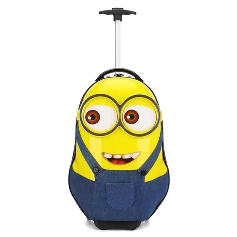 3 шт. набор детских чемоданов на колесиках с 3d-рисунком дорожная сумка милый