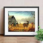 Алмазная мозаика Deers 5D сделай сам, алмазная живопись, животные, полноразмерное украшение для дома, картина Стразы, алмазная вышивка