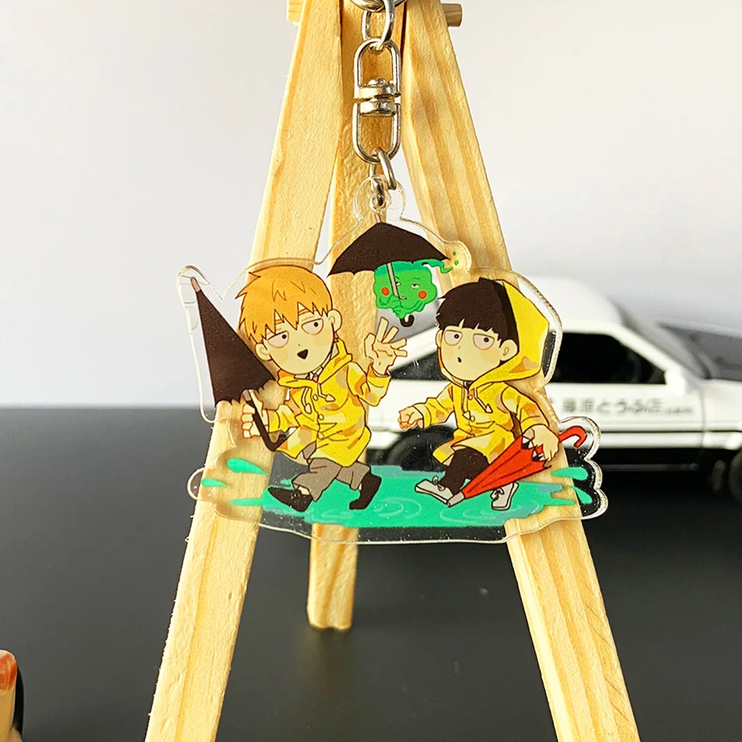 New Anime Mob Psycho 100 Acrylic Keychain Pendant Cosplay Figures Keyrings Holder for Bag Car Wholesale Jewelry Accessories Gift | Украшения