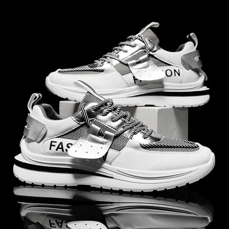 

Men Shoes Summer Brand Fashion Men Casual Shoes Lightweight Breathable Men Sneakers Lace Up Gray White Black Red Tenis Man Shoes